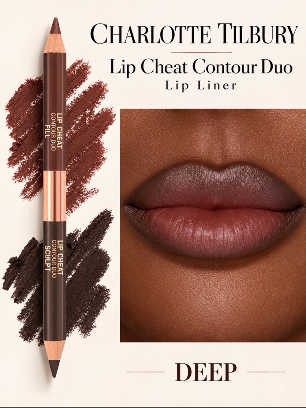 Charlotte Tilbury Deep Lip Cheat Contour Duo Lip Liner